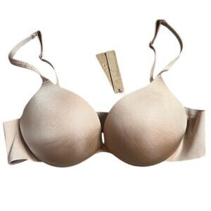 Skims 32DD Ultimate Collection Push-Up Plunge Bra Clay Beige NWT MSRP $60